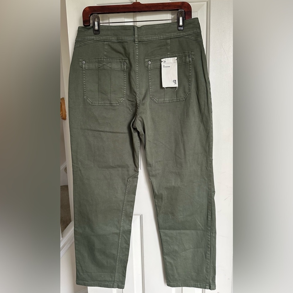 NWT Pilcro Anthropologie The Wanderer Green Pants- Size 31 - Picture 7 of 11